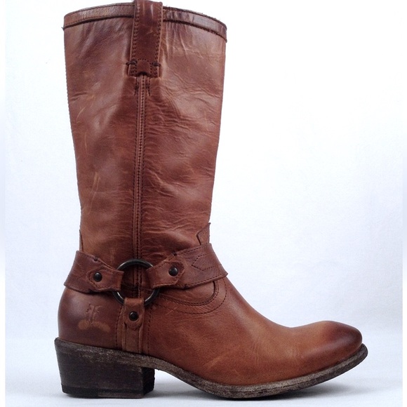 Frye Carson Harness Moto Boots